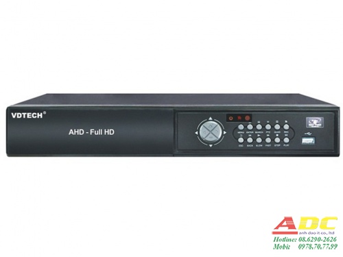 Đầu ghi hình camera IP và AHD 16 kênh VDTECH VDT-4500AHD/1080N.2